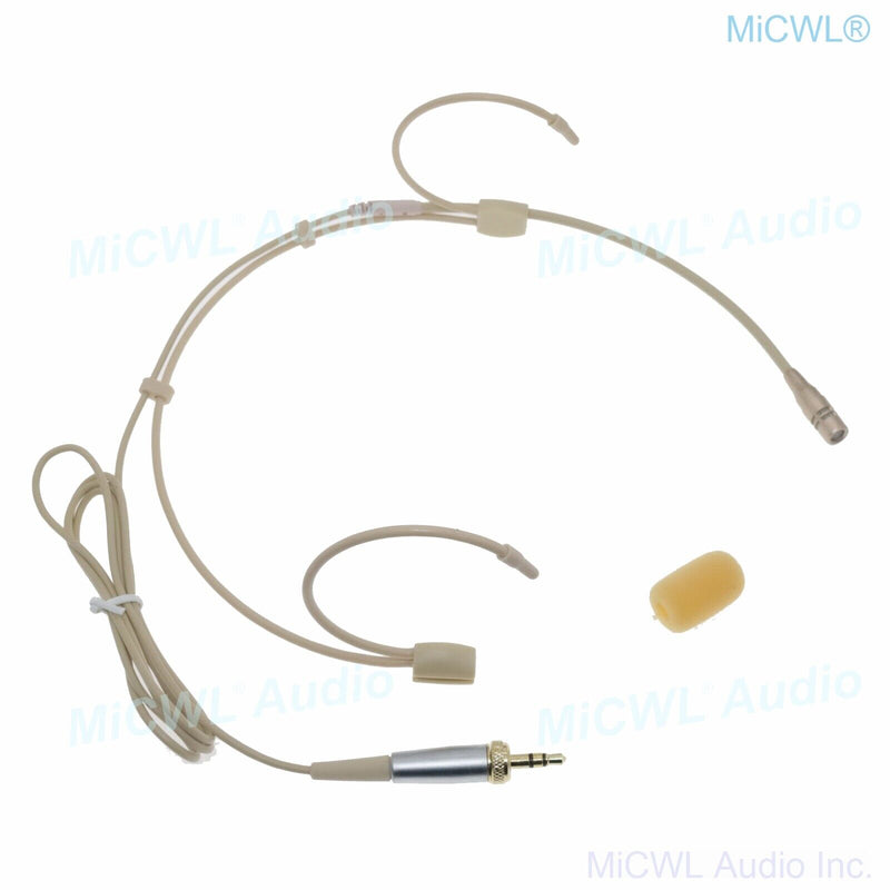 Double ear Cardioid Microphone for Sennheiser G2 G3 G4 Headset Wireless System - MiCWL Audio Inc