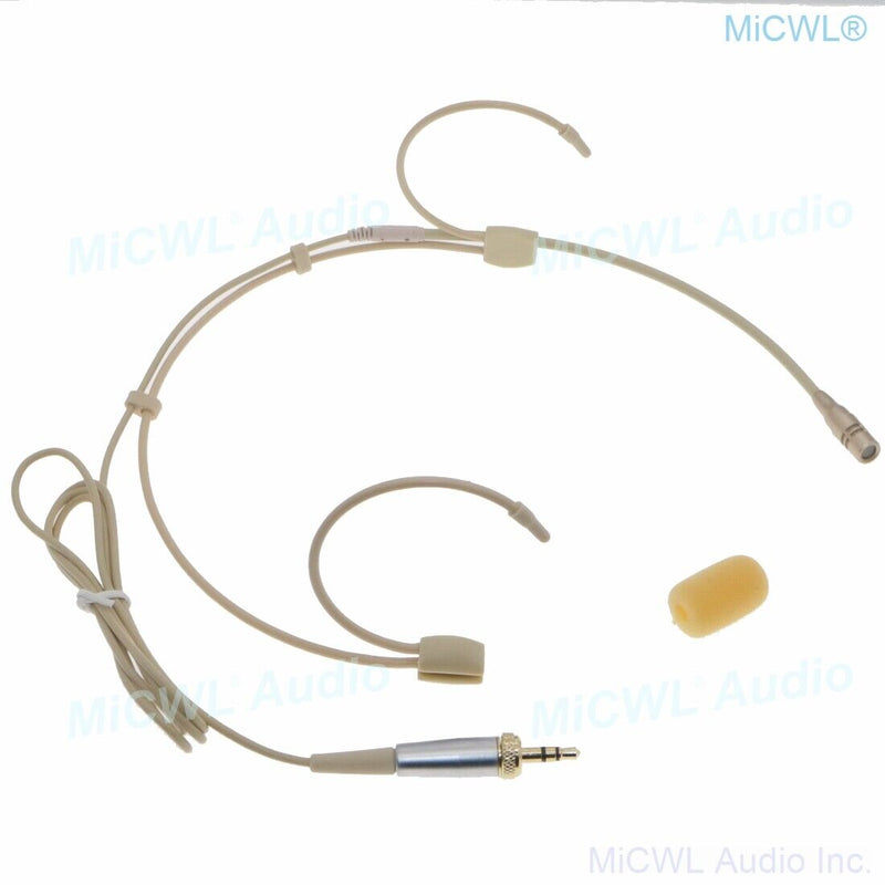 Double ear Cardioid Microphone for Sennheiser G2 G3 G4 Headset Wireless System - MiCWL Audio Inc