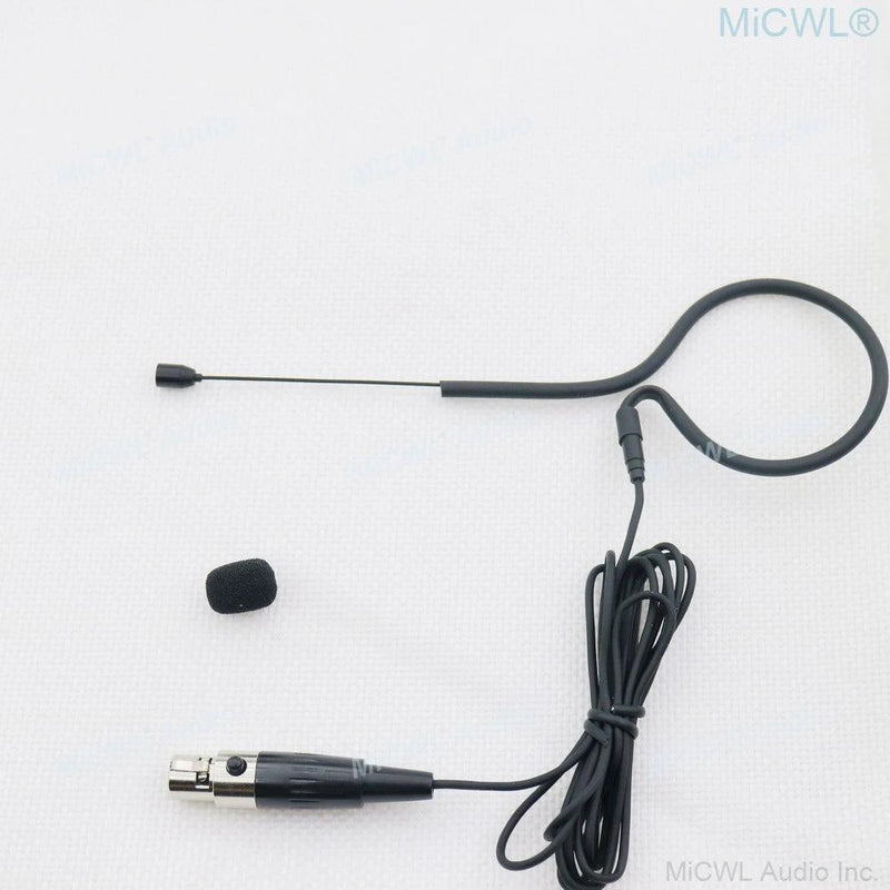 TA4F Black Single earset Headset Microphone For Shure Wireless BeltPack System All-Directional Mics Mini XLR - MiCWL Audio Inc