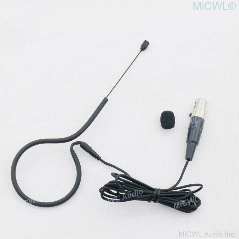 TA4F Black Single earset Headset Microphone For Shure Wireless BeltPack System All-Directional Mics Mini XLR - MiCWL Audio Inc