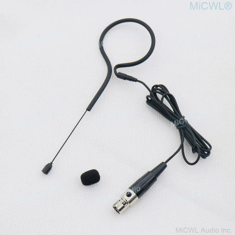 TA4F Black Single earset Headset Microphone For Shure Wireless BeltPack System All-Directional Mics Mini XLR - MiCWL Audio Inc