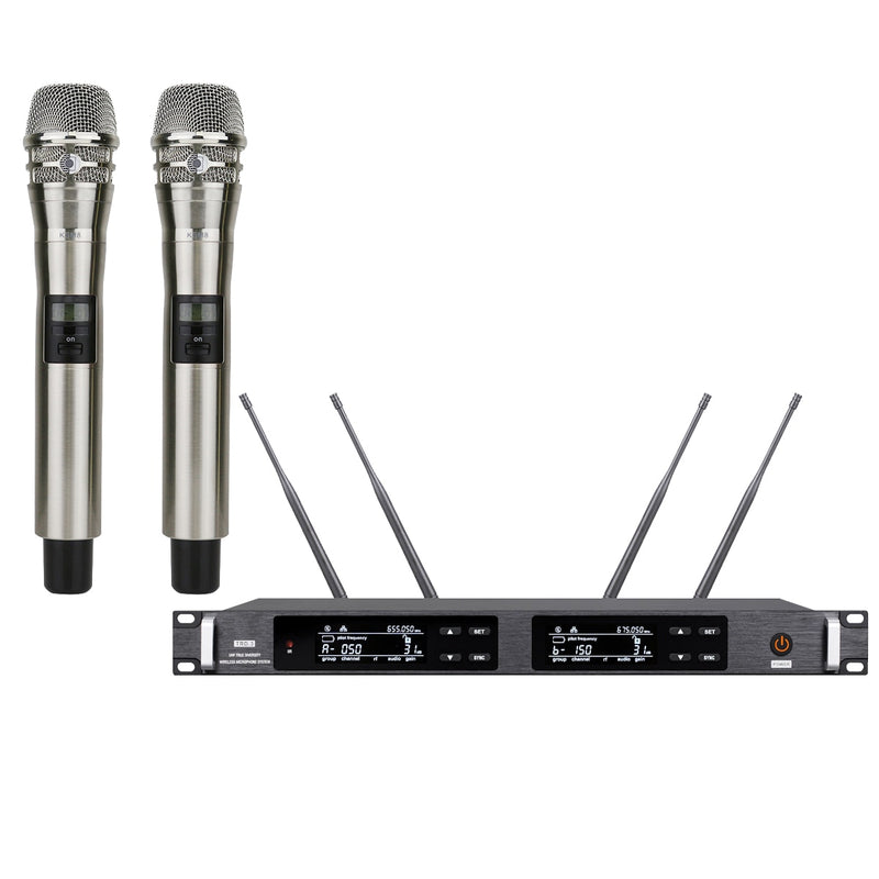 Host Sale ULXD4 Dual Channel Stage Performance Karaoke Digital Wireless Microphone KSM9 Condenser Capsule True Diversity 500m