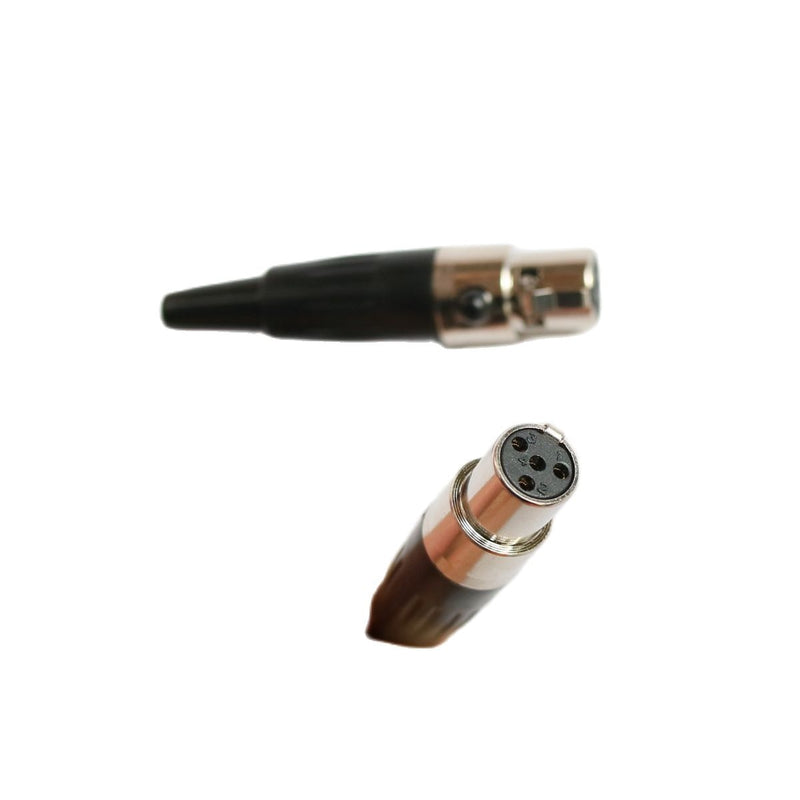 DIY Weld Spare Parts TA4F Mini 4Pin XLR TA3F Connector for Shure EV MiPro AKG Samson Microphones 5pcs