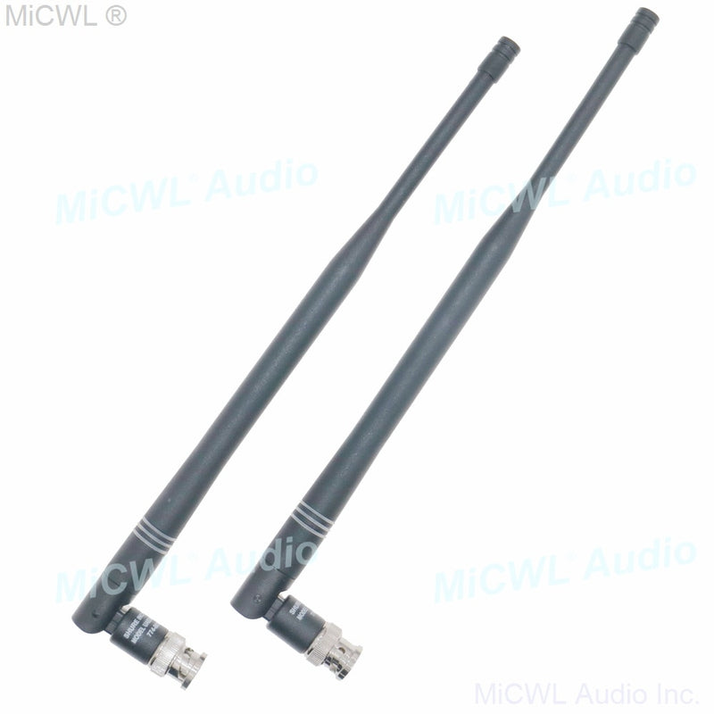 2pcs Screw Bayonet BNC Antenna Aerial for Shure ULX SLX UR24D Sennheiser G2 G3 G4 Wireless Receiver - MiCWL Audio Inc