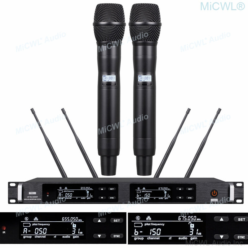 Pro UR24D Digital Wireless Microphone Karaoke System Beta87 KSM8 True Diversity Handheld SKM9000 Stage Concert Microfones