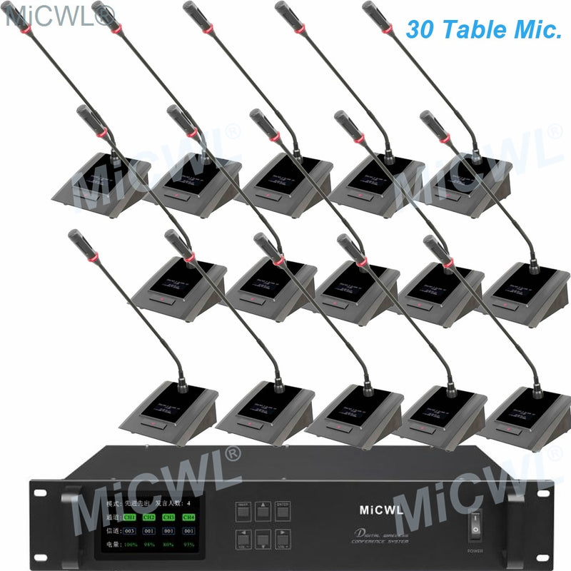 MXA Pro Digital Wireless Audio Ecosystem for Conferencing Microphone System Table Gooseneck President Delegate MiCWL A10M-A116