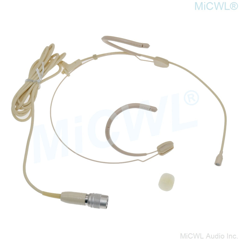 MiCWL M5 Beige HeadSet Microphone For Sennheiser G2 G3 G4 Shure ULX SLX PGX 4Pin AKG 3Pin Audio-Technica Wireless Microfone