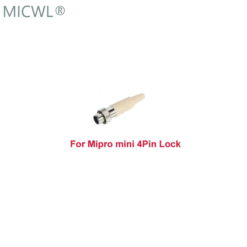 Omnidirectional Wireless Tie Clips Lavalier Microphone for Shure Sennheiser Audio-Technica MiPro TA4F TA3F mini Condenser Mics - MiCWL Audio Inc