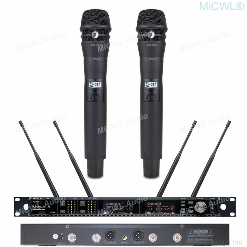 Original Advanced True Diversity Digital Wireless DJ Karaoke Stage Sing Microphone AD4D System AD2 KSM8 Handheld High-Class Mic