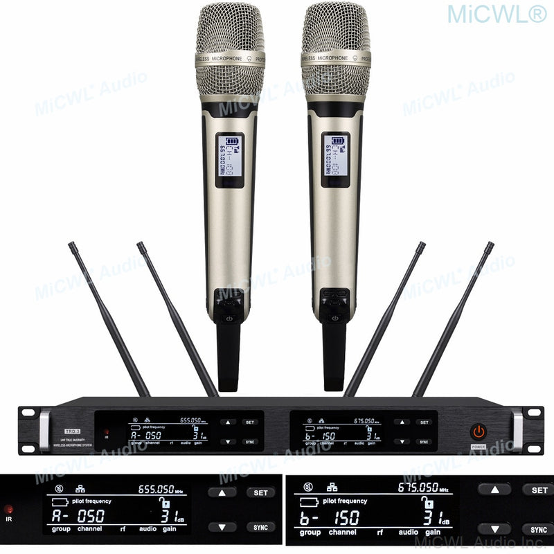 Pro UR24D Digital Wireless Microphone Karaoke System Beta87 KSM8 True Diversity Handheld SKM9000 Stage Concert Microfones