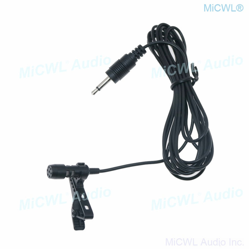 MiCWL T60 Best Tie Clip-On Lavalier Microphone For Sennheiser Shure AKG Audio-Technica MiPro Samson Wireless System 2m Cable