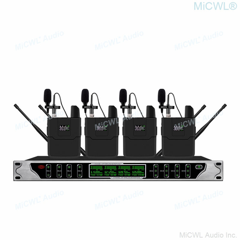 MiCWL 4 Antenna Large Range Digital Wireless Karaoke Microphones Microfone System 4 Handheld 4 Gooseneck Conference 4 Headset