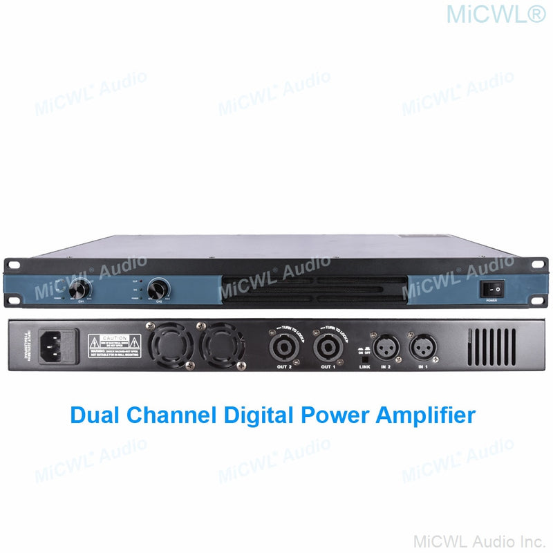 MiCWL Audio 2 4 Channel 5200W Digital Power Amplifier Karaoke Stage Studio Audio Microphones Speaker AMP Amplifier New Design