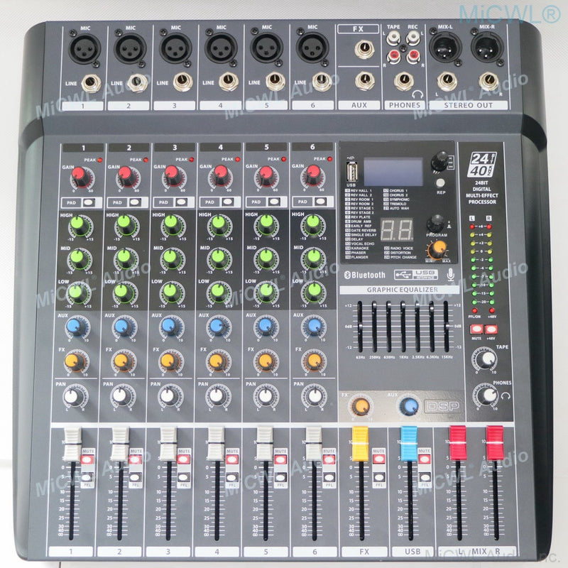 Professional 16 Channel Mixng Mixer Console Sound Audio DJ Controller Stage Home Theatre System