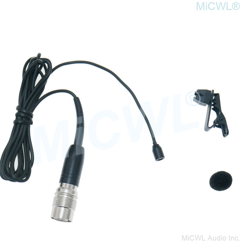 Miniature Clip Lapel Lavalier Microphone For Shure 4Pin AKG 3Pin Sennheiser 3.5mm Lock Audio-Technica WirelessTransmitter