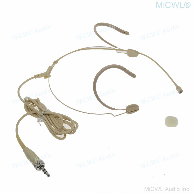 MiCWL M5 Beige HeadSet Microphone For Sennheiser G2 G3 G4 Shure ULX SLX PGX 4Pin AKG 3Pin Audio-Technica Wireless Microfone