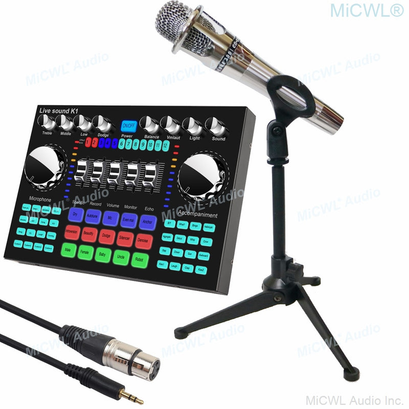 Pro e300 Condenser Cardioid Microphone KMS105 Microfone Studio Recording Live Sound Card Karaoke Mixer Kit 48V PC Mobile Phone