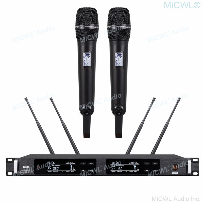 Professional UR24D Digital Wireless Top Quality Condenser Microphone Beta87 System KSM8 SKM9000 True Diversity Aerial 500m Range