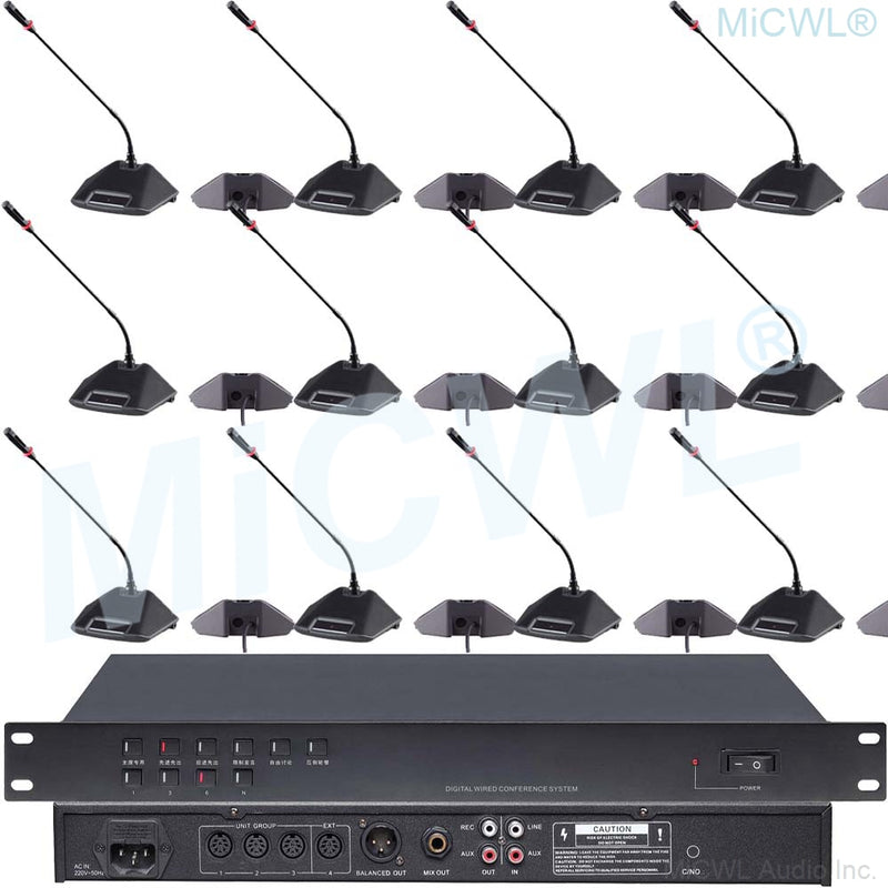 CCS600 Pro Conference Desktop Gooseneck Microphone Built-in speaker System Meeting Solutions President Delegate MiCWL A350M-A05