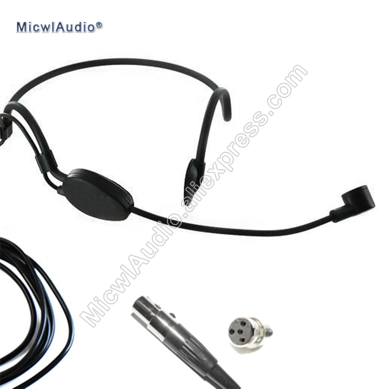 Headworn Condenser ME3 Microphone Headset For AKG Shure Senheiser and  Audio Technical Wireless MicwlAudio 005 Black