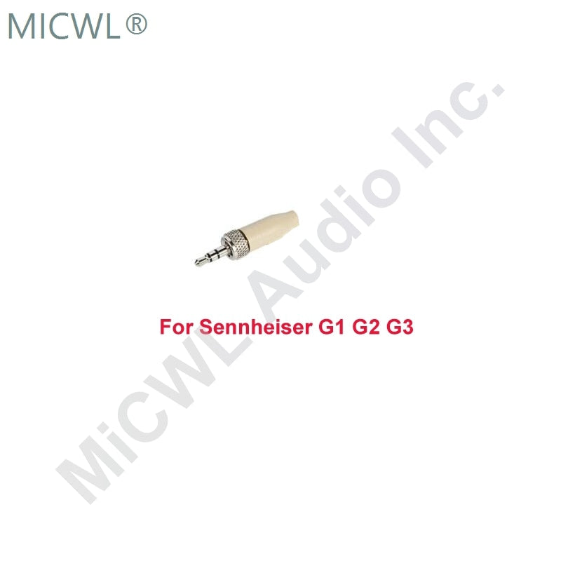 Head Worn Omni-directional Beige Headset Microphone For Sennheiser Shure AKG Samson Audio Technica Mipro 3.5 External Lock