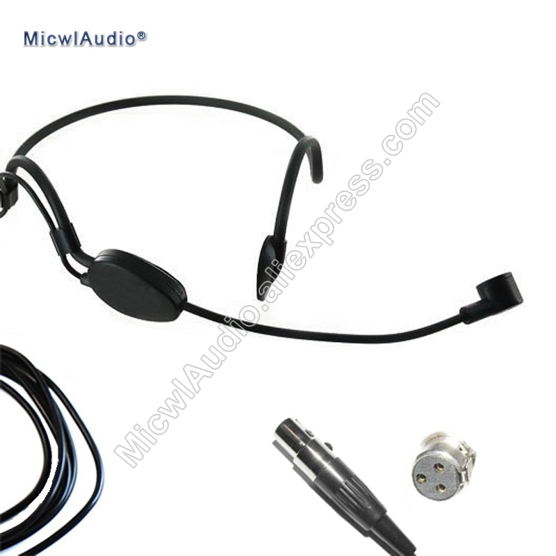 Headworn Condenser ME3 Microphone Headset For AKG Shure Senheiser and  Audio Technical Wireless MicwlAudio 005 Black