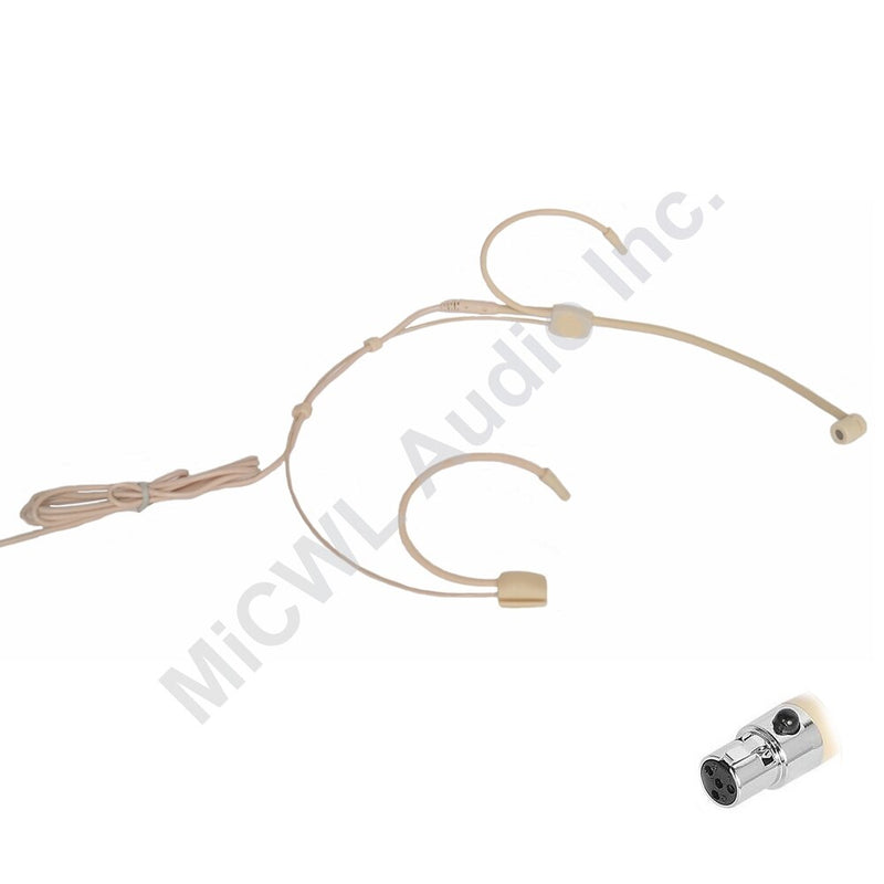 New 2019 arrival Dual Ear Hook Mic Headworn Headset Head Microphone For Shure Sennheiser AKG Audio Technica XLR 3PIN TA3F