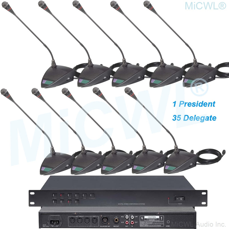 CCS800 Wired Conference Desktop Gooseneck Microphone Built-in speaker Meeting Solutions President Delegate MiCWL A350M-A06