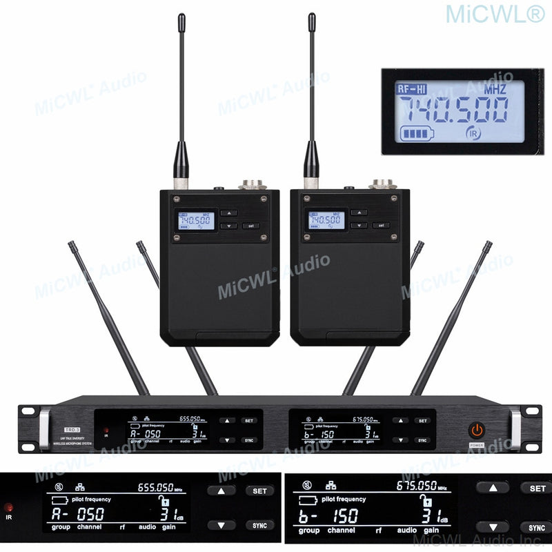 Pro AD2 300 Channel Digital Wireless Microphone Karaoke System KSM8 SKM9000 Handheld True Diversity Stage Concert Mics 4 Antenna