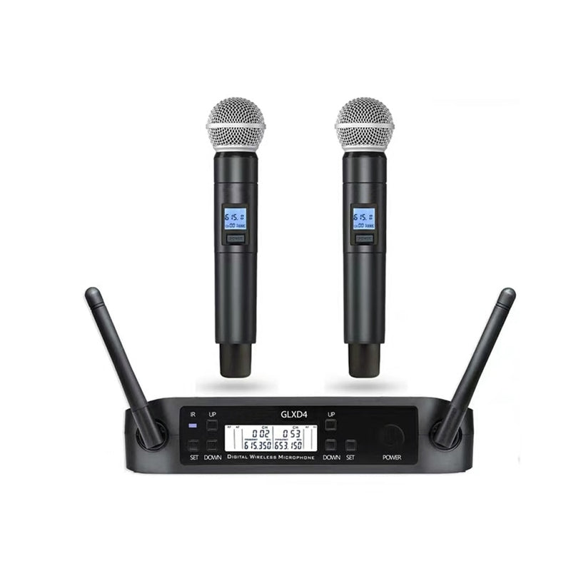 New QLXD4 High Quality UHF Profeesional Wireless Microphone System Beta58 Dual Stage Performances Radio Microfones