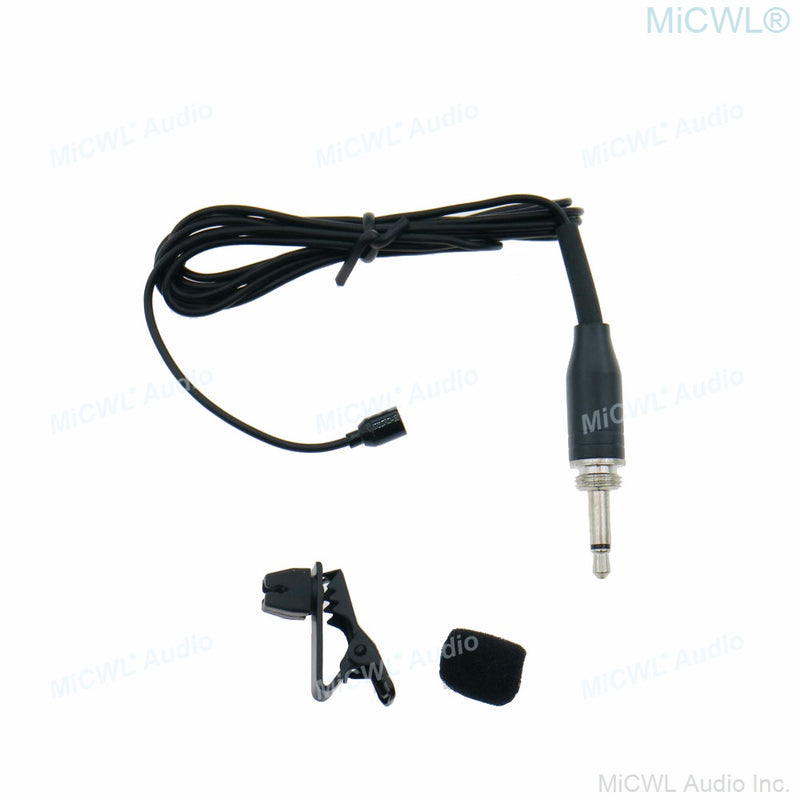 Miniature Clip Lapel Lavalier Microphone For Shure 4Pin AKG 3Pin Sennheiser 3.5mm Lock Audio-Technica WirelessTransmitter