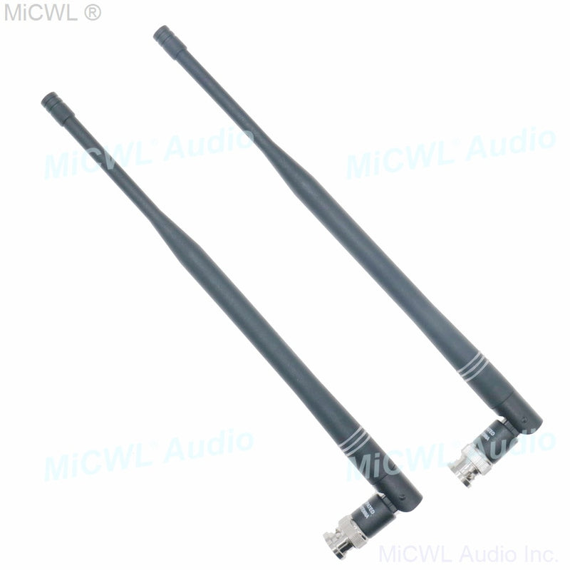 2pcs Screw Bayonet BNC Antenna Aerial for Shure ULX SLX UR24D Sennheiser G2 G3 G4 Wireless Receiver - MiCWL Audio Inc