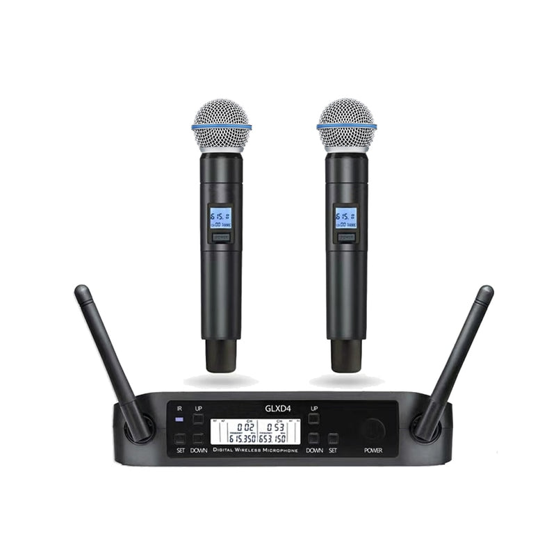 New QLXD4 High Quality UHF Profeesional Wireless Microphone System Beta58 Dual Stage Performances Radio Microfones - MiCWL Audio Inc