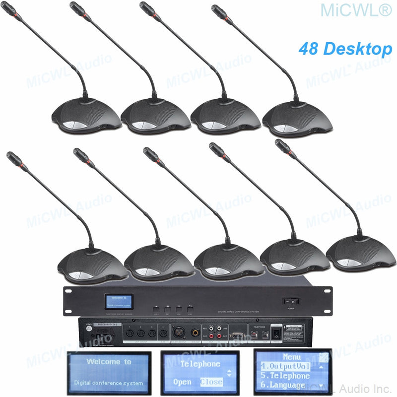 Hign-end CCS900 Digital Conference Microphone System President Delegate Desktop Gooseneck Built-in speaker Mic MiCWL A351M-A01