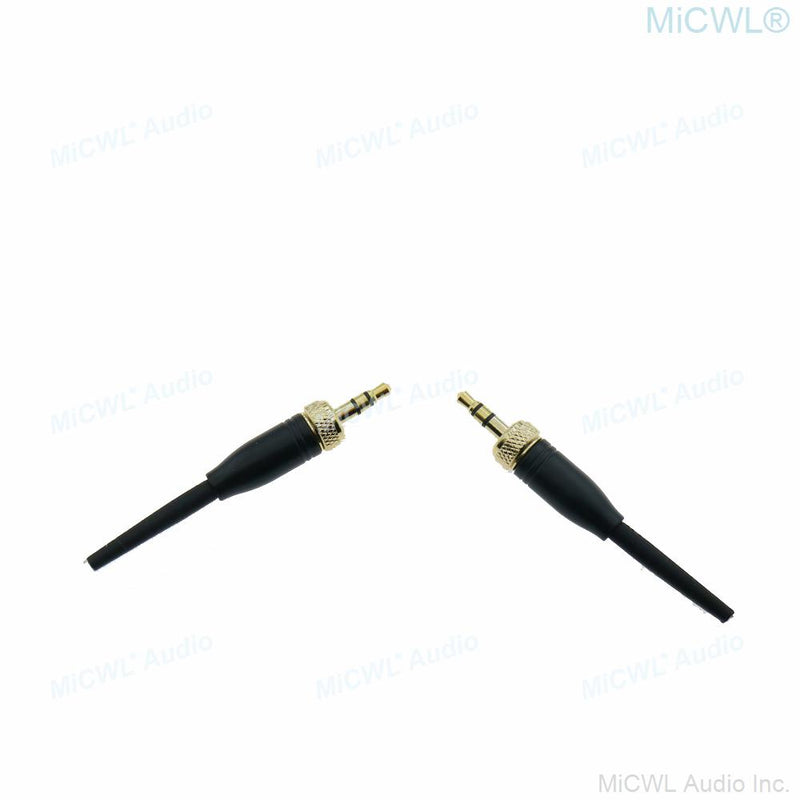 Replaceable plugs Golden 3.5mm Sterel Lock for Sony D11 V1 Sennheiser SL HeadMic MKE ME2 ME4 HSP2 Microphones Spare Connector