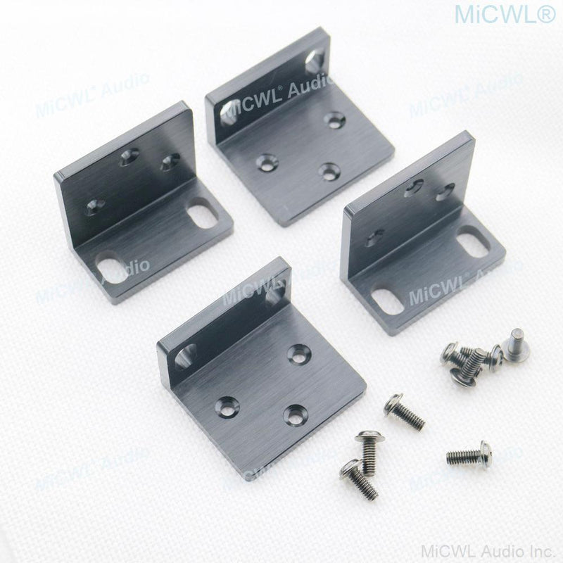 4 Pcs Strong Metal Rack Mount ear Mounting Jointing 16pcs Screw Cap For Frame Box 1U 19" Two Versions