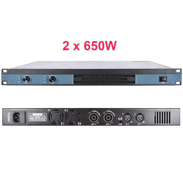 Top Quality Dual Channel Digial Power Amplifier 6000W Peak AMP 2600 Watt 1U Standard 19"Rack MiCWL D6200 - MiCWL Audio Inc