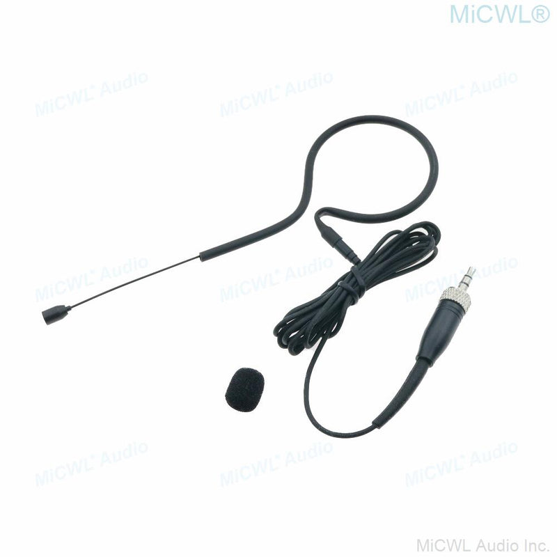 Black Single earset Headset Microphone For Sennheiser EM100 Wireless HeadMic BeltPack System All-Directional Mics