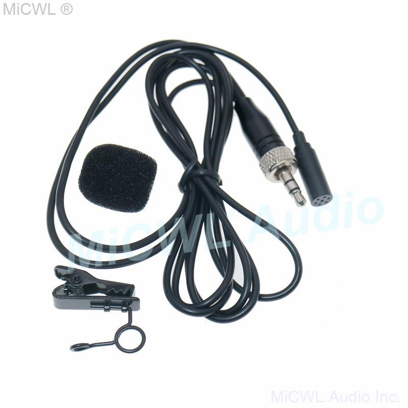 Black ME2 Clip-On Lavalier Microphone for Sennheiser G2 G3 G4 Wireless BeltPack Transmitter 3.5mm Stereo Lock