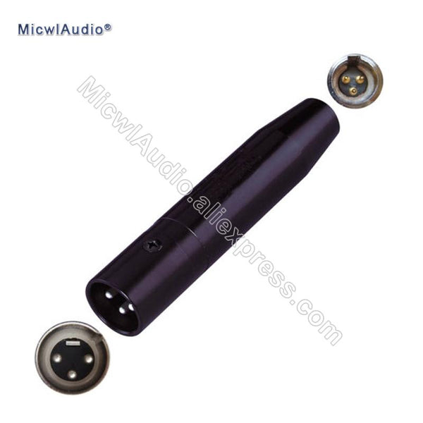 Mini XLR 3Pin Input Condenser Microphone For AKG Big 3-Pin Output 10-52 Volt Phantom Power  Adapter MicwlAudio Ad-001