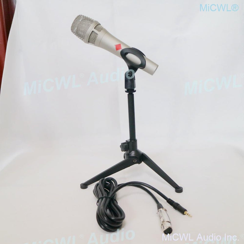 Pro KMS105 Condenser Live Microphone Metal 48V Phantom Power KMS 105 Voice Karaoke Internet Live Mics with Desktop Support