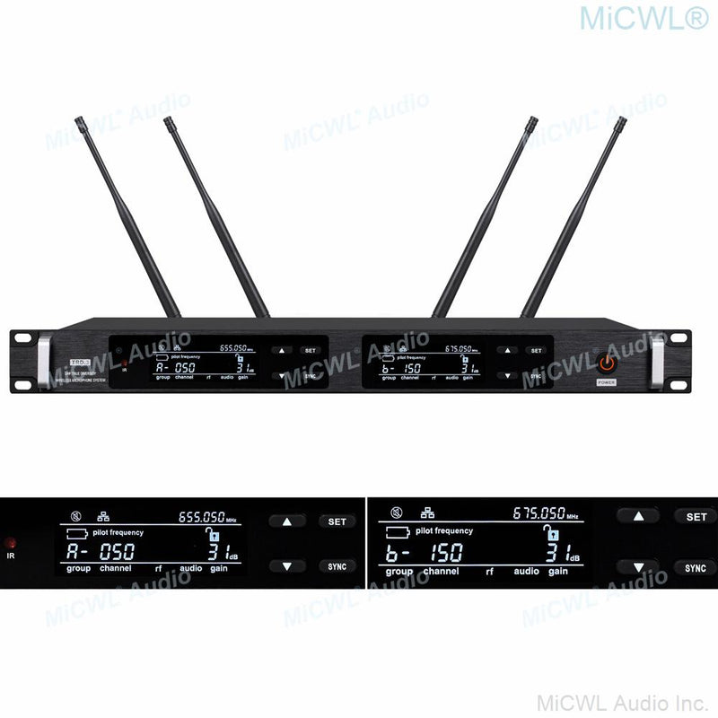 Original MiCWL ULXD4 Wireless DJ Karaoke Microphone System KSM8 Dynamic Stage Sing Song 4 Antenna True Diversity 500m Long Range