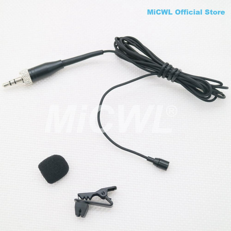 Miniature Clip Lapel Lavalier Microphone For Shure 4Pin AKG 3Pin Sennheiser 3.5mm Lock Audio-Technica WirelessTransmitter