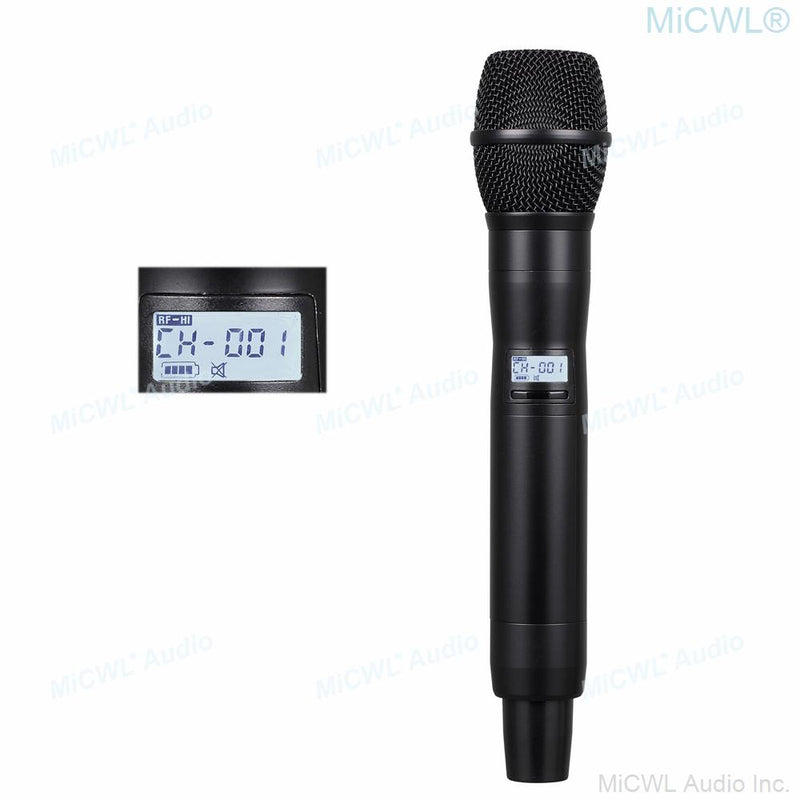 Hot Sale High-End UR24D UHF True Diversity Dual Beta87 Handheld Digital Wireless Karaoke Microphone System 500M Range