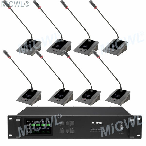 Top Quality 12 Desk Digital Wireless Audio Conference Microphone System 12 Table Gooseneck President Delegate MiCWL A10M Series