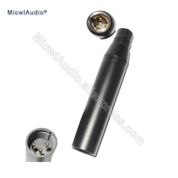 Mini XLR 4Pin Input Condenser Microphone For Shure Big 3Pin Output 10-52 Volt Phantom Power Adapter MicwlAudio Ad-003 - MiCWL Audio Inc