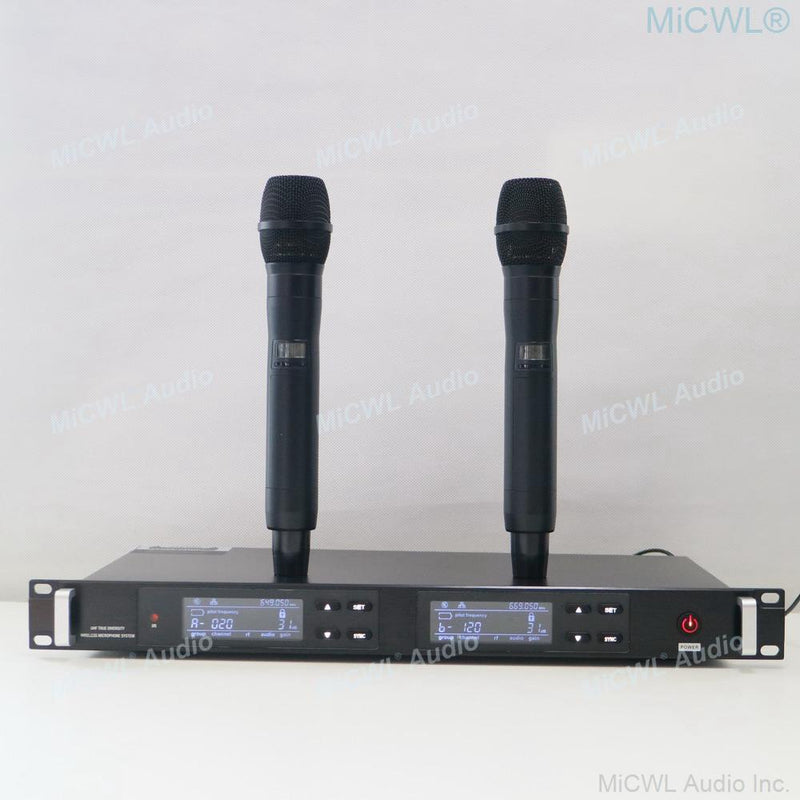 Hot Sale High-End UR24D UHF True Diversity Dual Beta87 Handheld Digital Wireless Karaoke Microphone System 500M Range