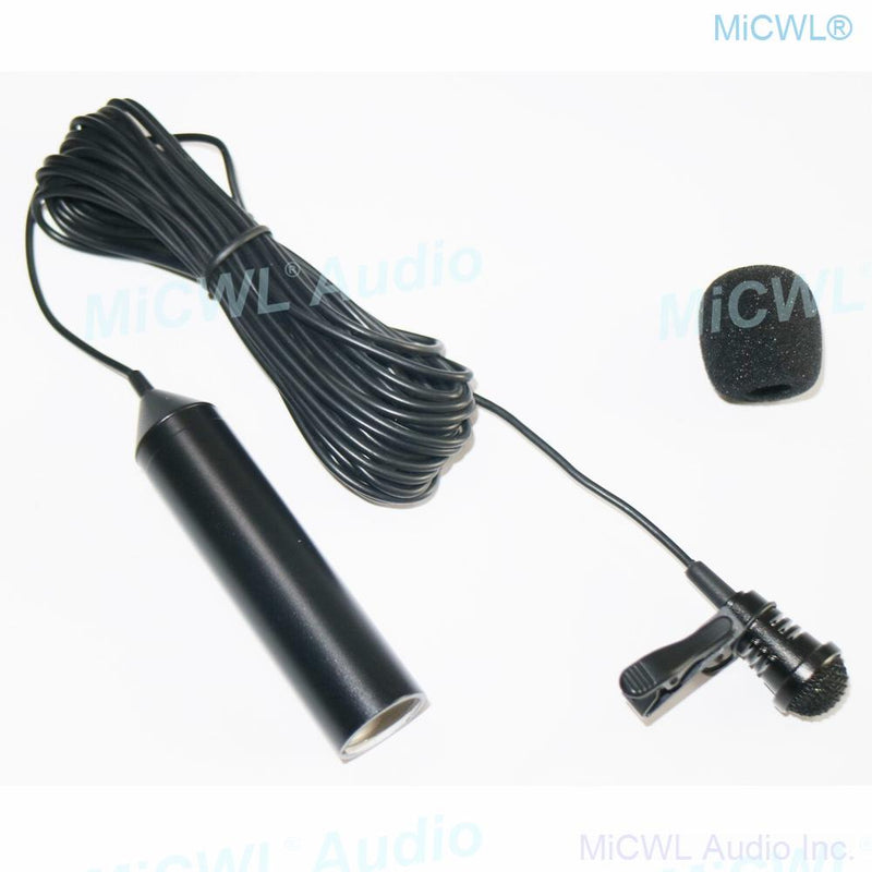 Tie Clips Cardioid Condenser Lavalier Microphones XLR 3Pin 48V Phantom Power Mics 5m Cable