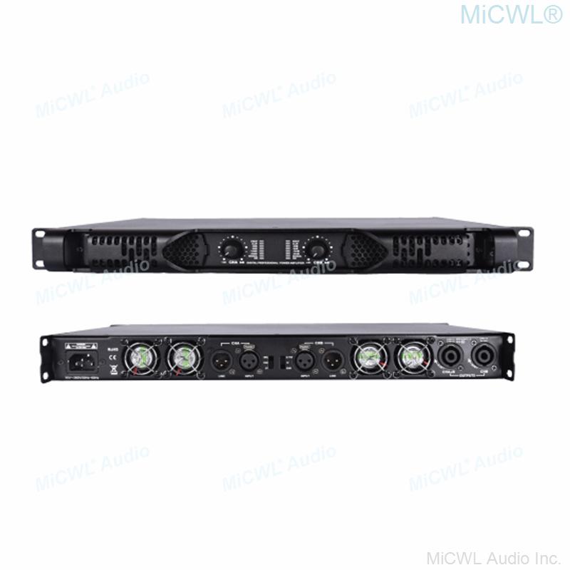 Professional Dual Channel 4600W Super Power Digital Power Amplifier Drive Large Horn Speaker Output Rating 1400 Watt Each Way - MiCWL Audio Inc