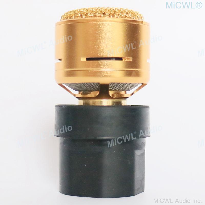 Golden Replacement Dynamic Microphone Capsule Cartridge Handheld Recording Studio Clear Sound Wireless or Wired DIY Parts